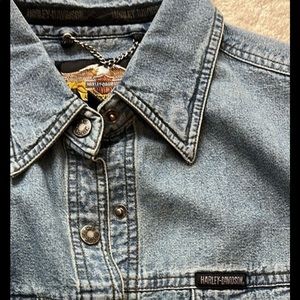 Vintage Harley Davidson Jean Jacket